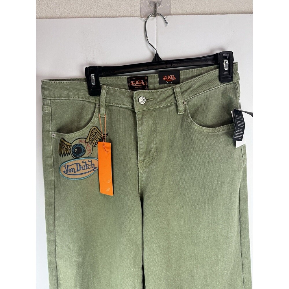 Von Dutch Women's Logo Wide-Leg Jeans Sz: 29 - Picture 7 of 9